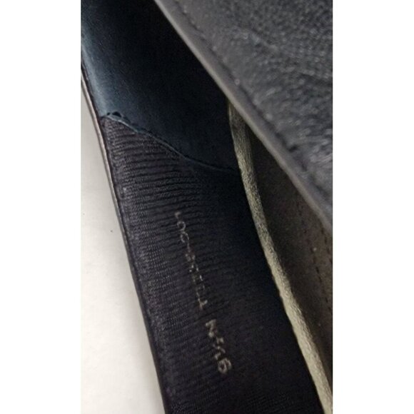 Trotters - Doris Black Leather Low Heel Pumps Size 9.5 N - Picture 14 of 16